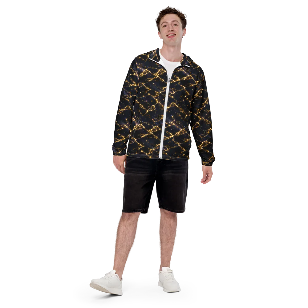 Celestial Veins on Men's Windbreaker — Front