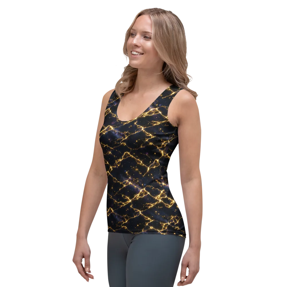 Celestial Veins on Women's Tank Top — Left Front