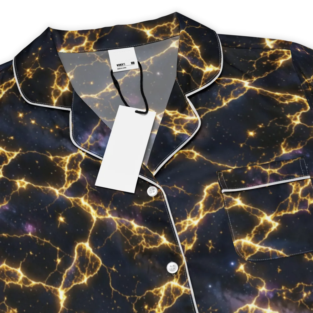 Celestial Veins on Women's Short Sleeve Pajama Top — Product details