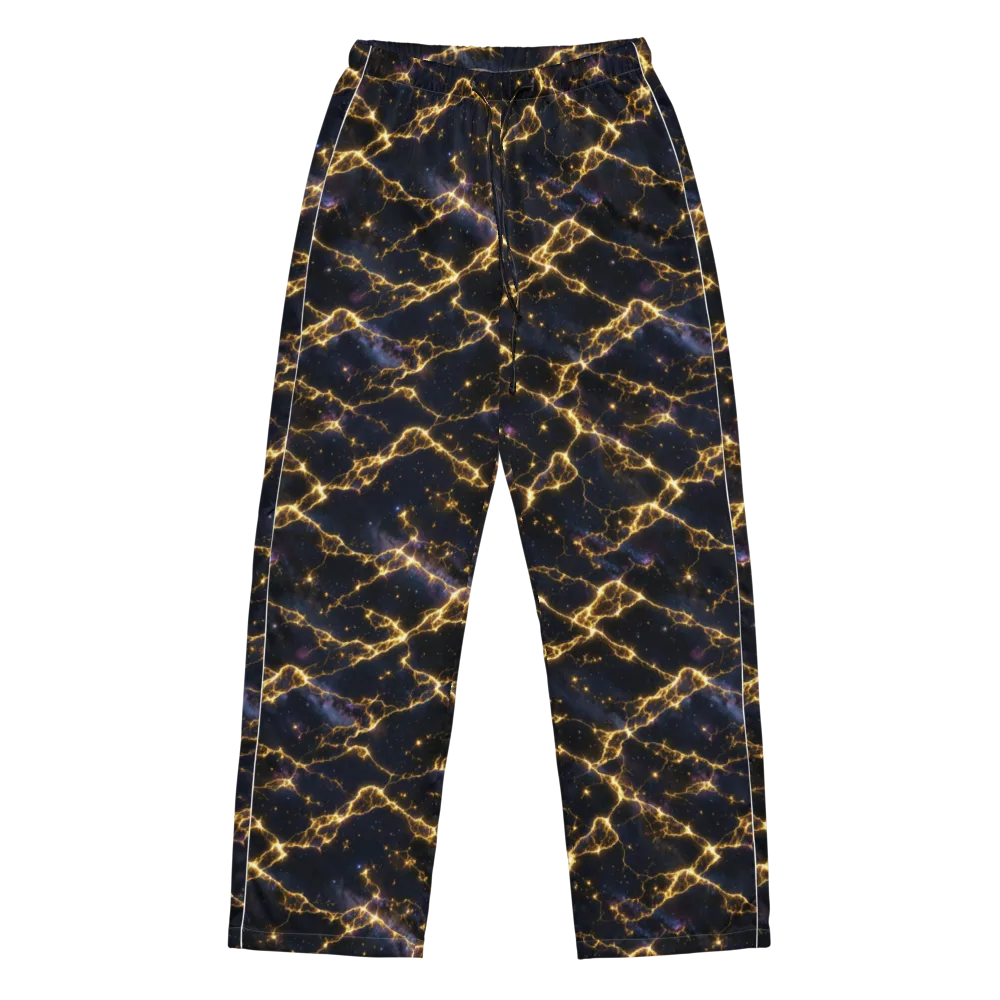 Celestial Veins on Women's Pajama Pants — Front