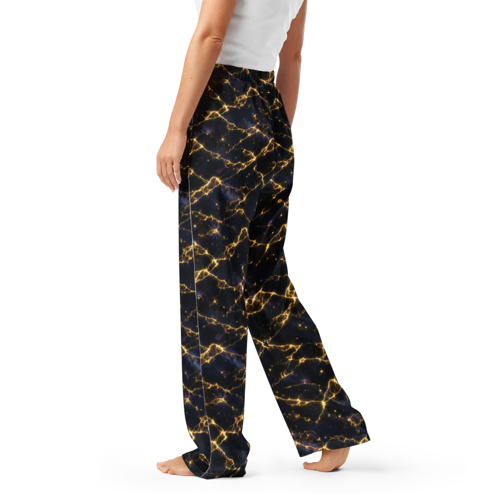 Celestial Veins on Women's Pajama Pants — Left