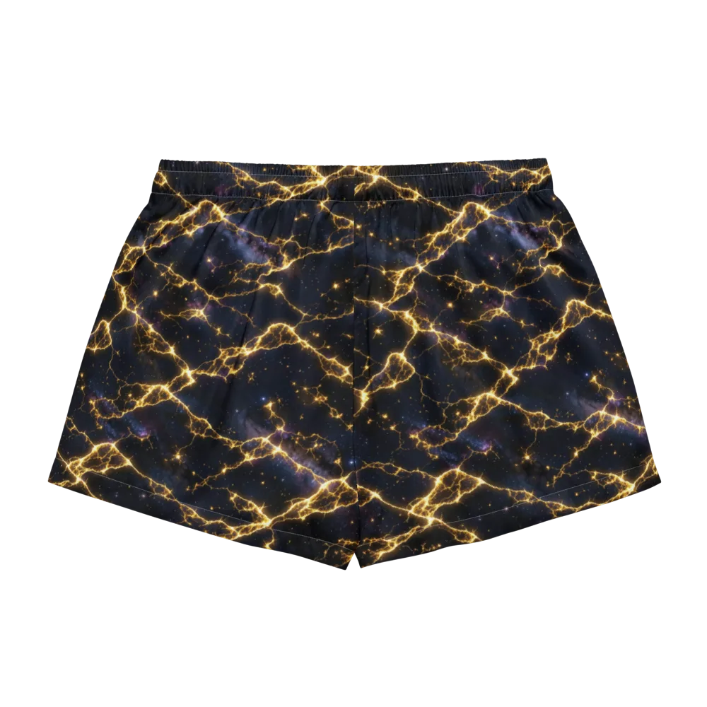 Celestial Veins on Women's Pajama Shorts — Back