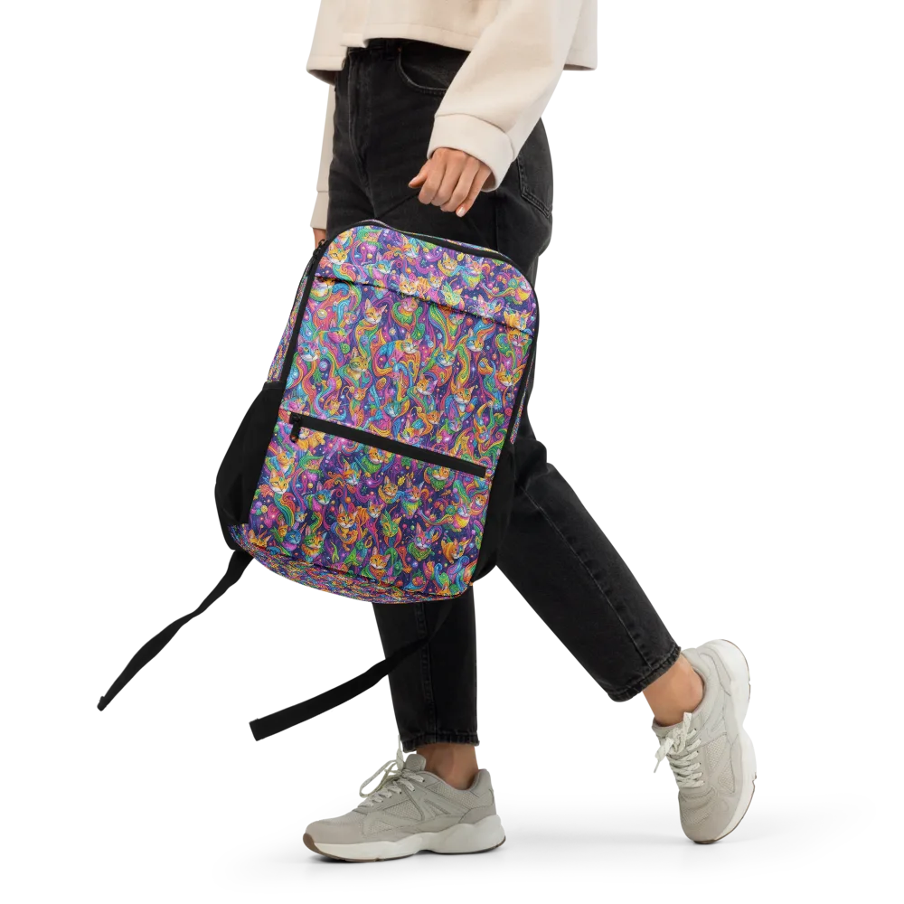 Prismatic Purr on Utility Backpack — Front