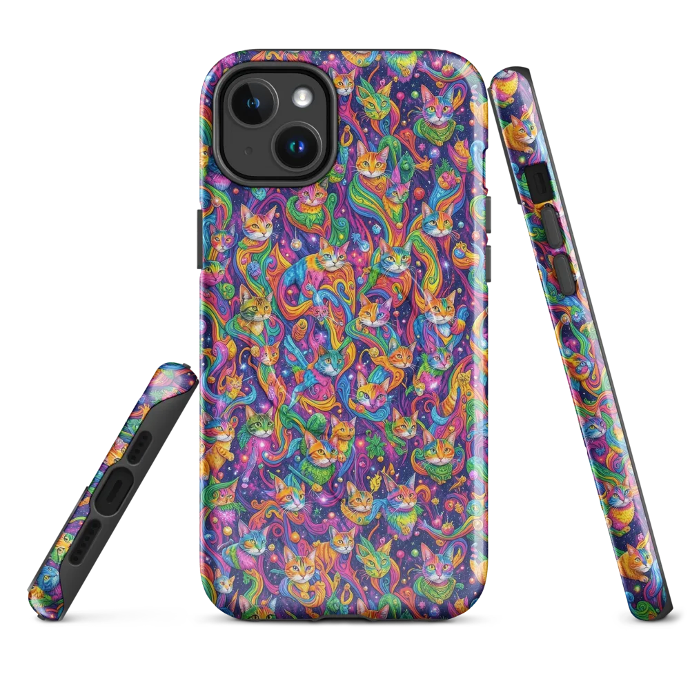 Prismatic Purr on MagSafe Tough Case for iPhone® — Front