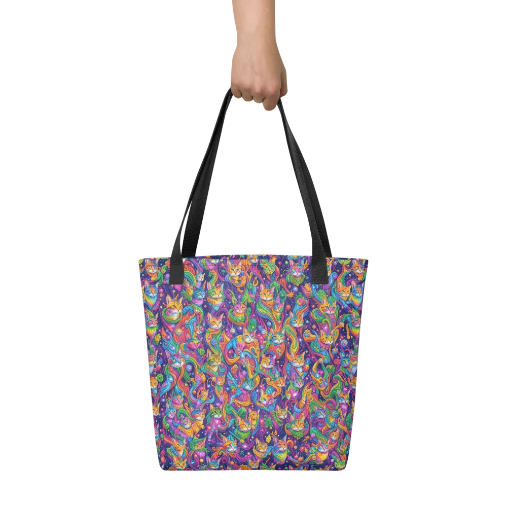 Prismatic Purr on Tote Bag — Front