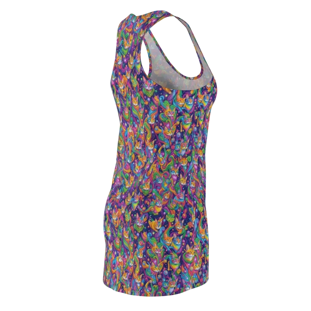 Prismatic Purr on Racerback Dress — Back Side
