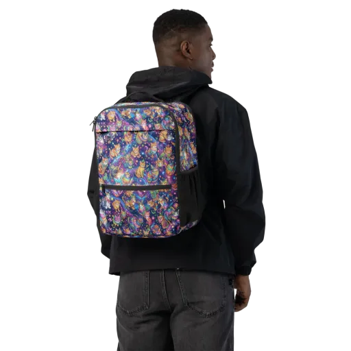 Cosmic Cat Carnival on a Utility Backpack