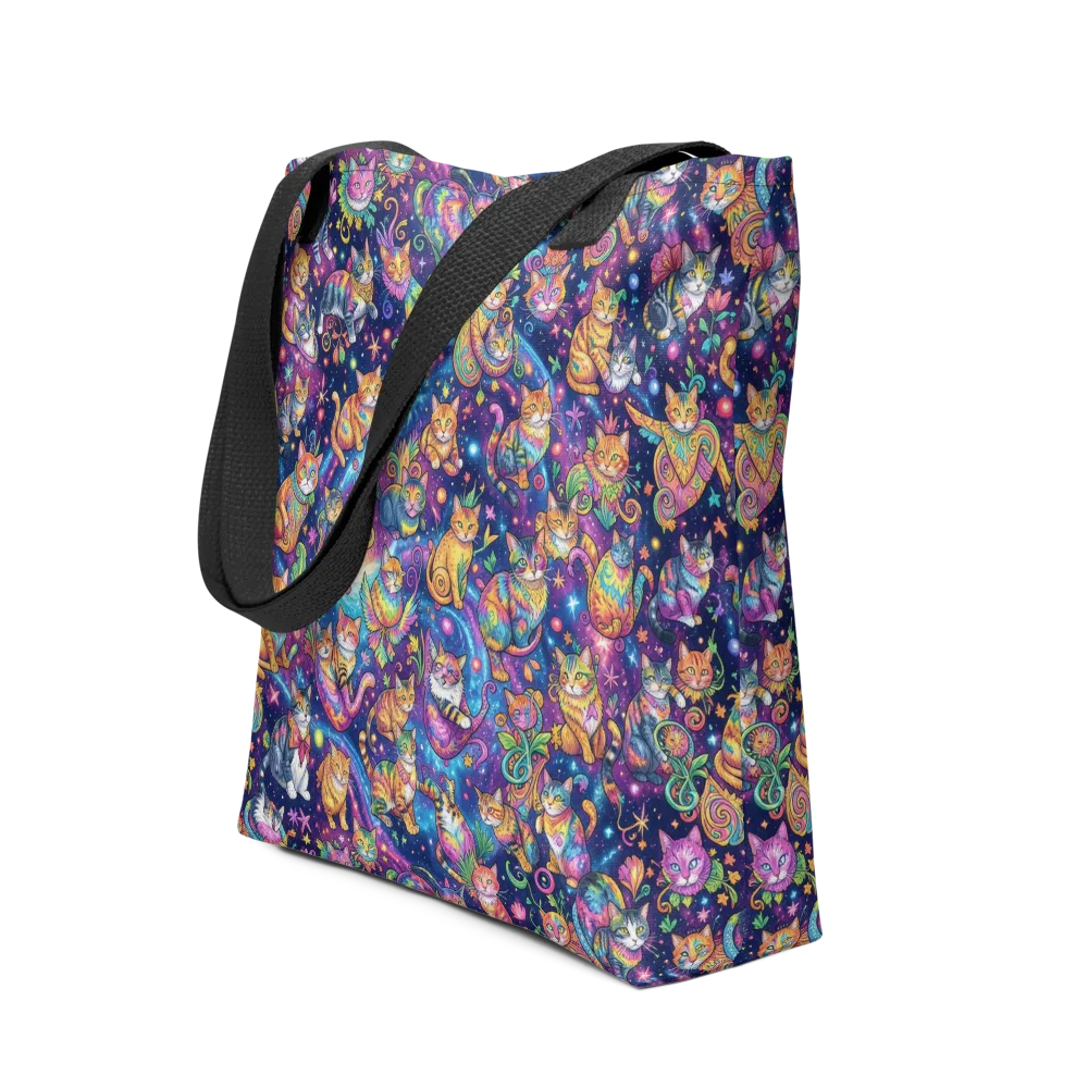 Cosmic Cat Carnival on Tote Bag — Front