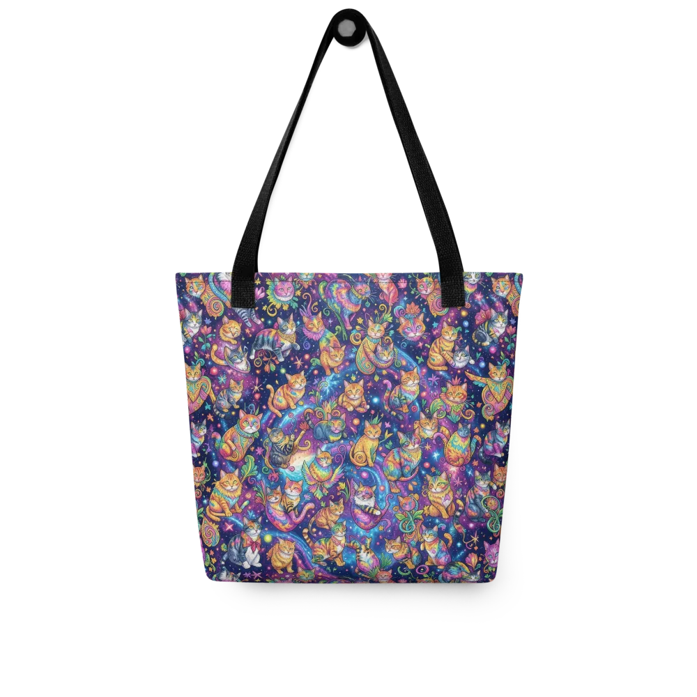 Cosmic Cat Carnival on Tote Bag — Front