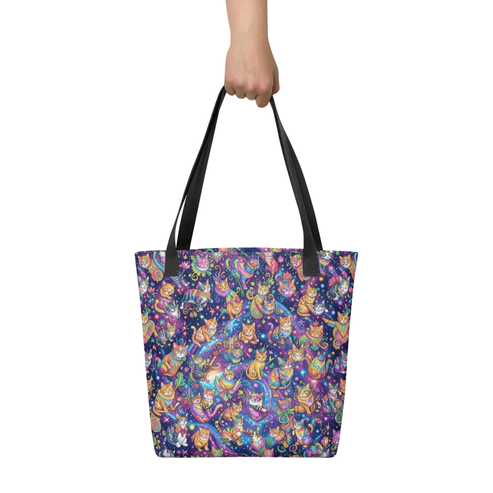 Cosmic Cat Carnival on Tote Bag — Front