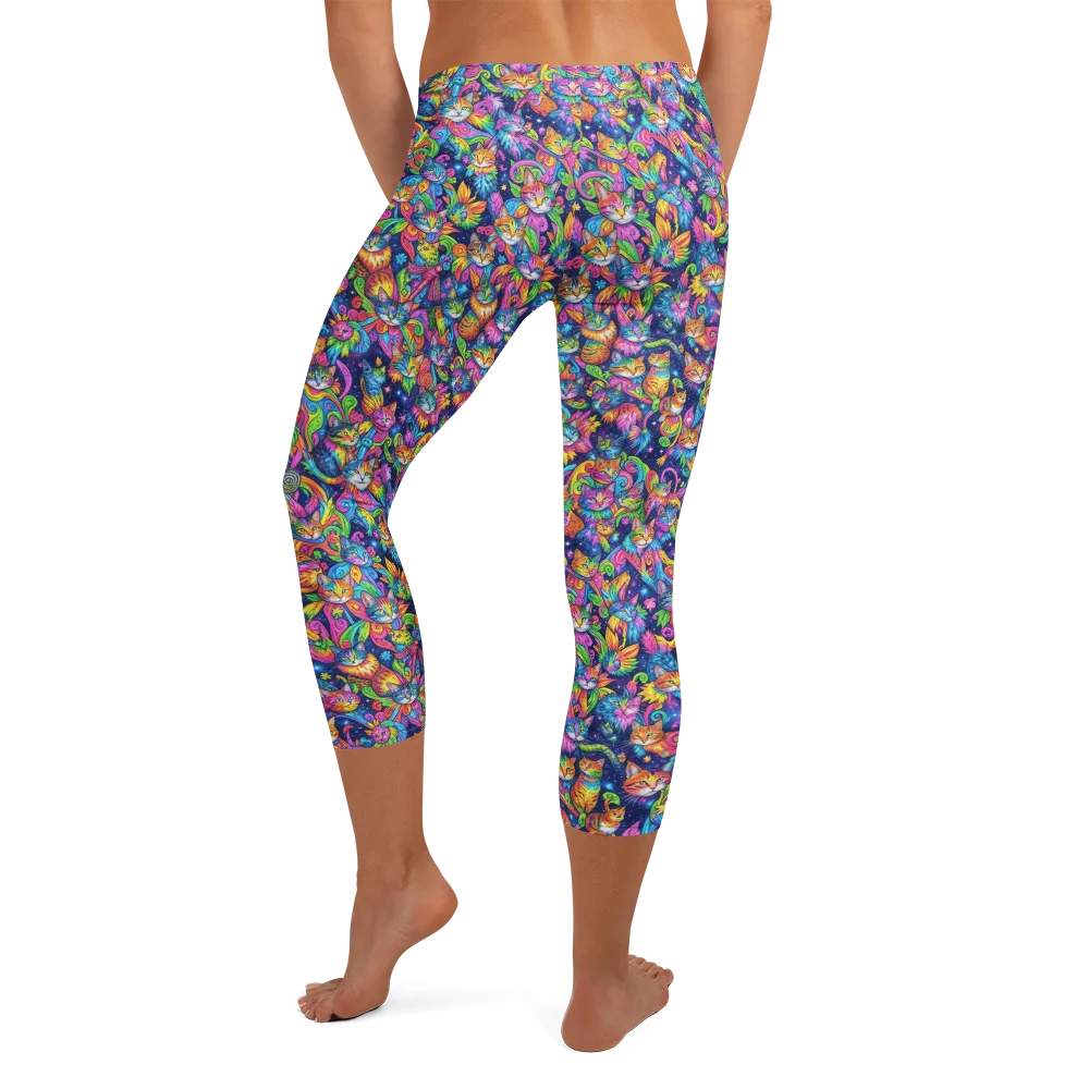 Cosmic Catacomb on Capri Leggings — Back
