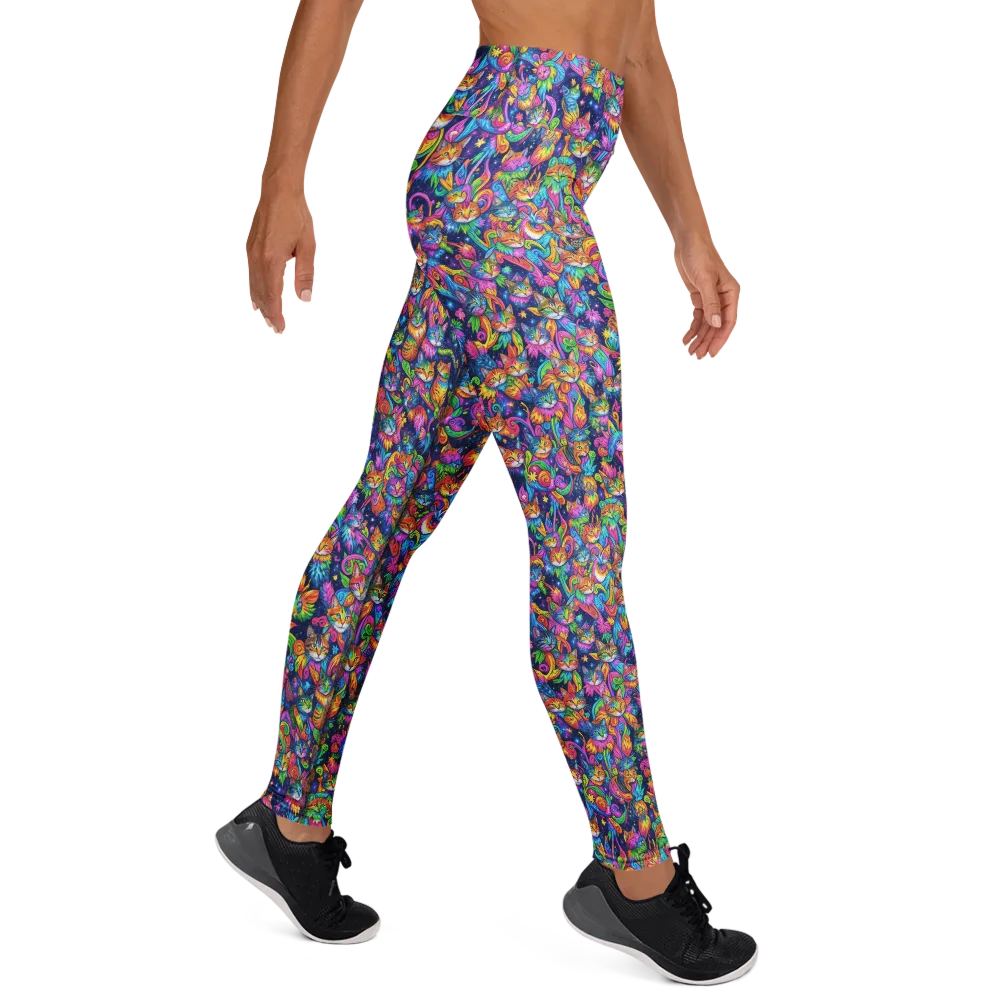 Cosmic Catacomb on Yoga Leggings — Right