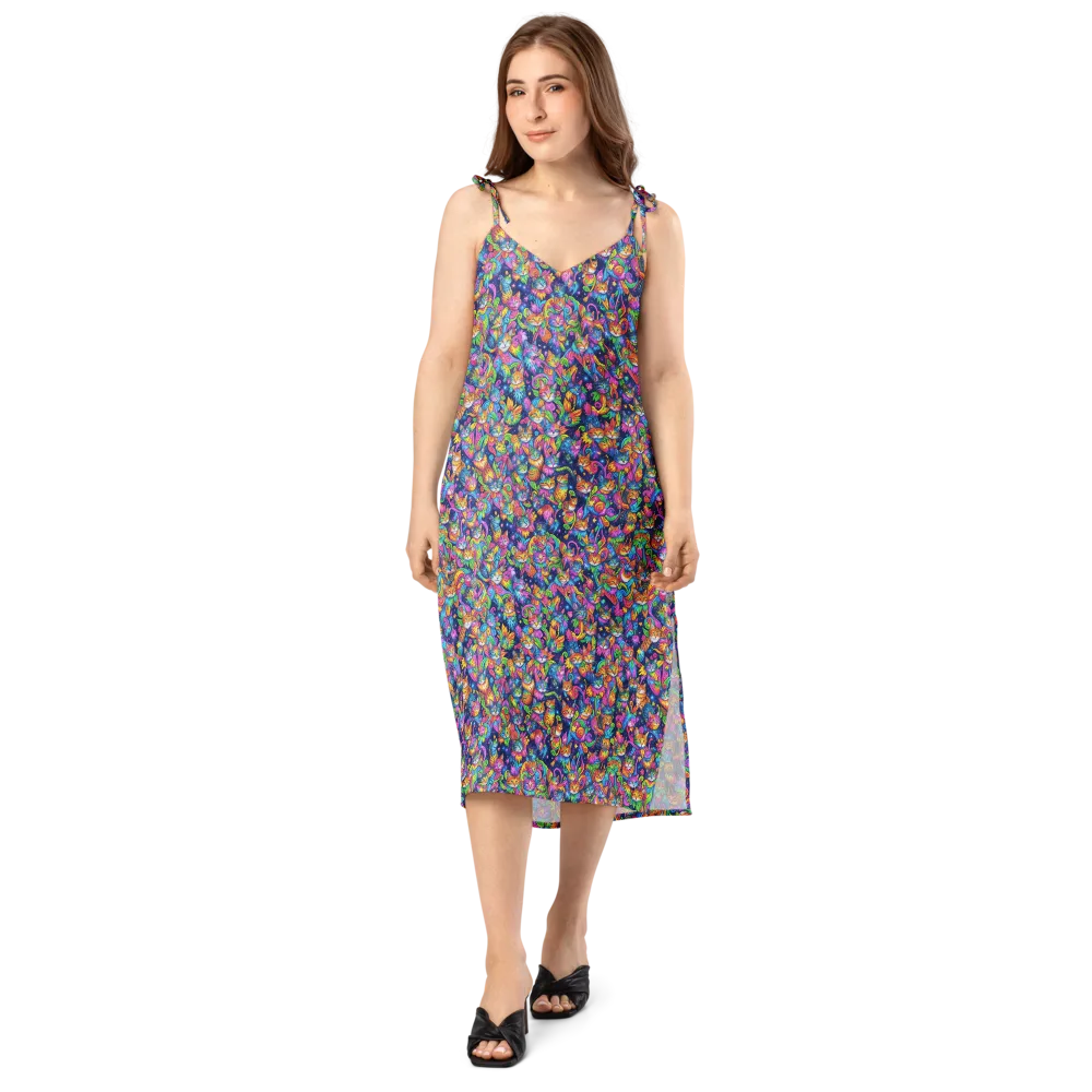 Cosmic Catacomb on Slip Dress — Front