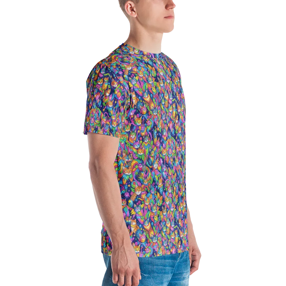 Cosmic Catacomb on Men's Crew Neck T-Shirt — Right