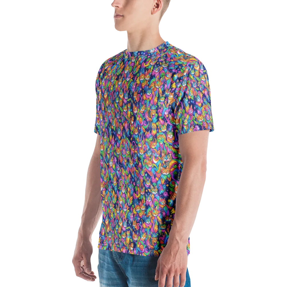 Cosmic Catacomb on Men's Crew Neck T-Shirt — Left