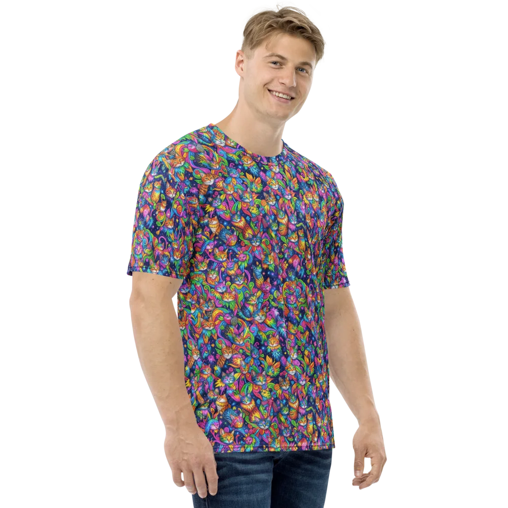 Cosmic Catacomb on Men's Crew Neck T-Shirt — Right