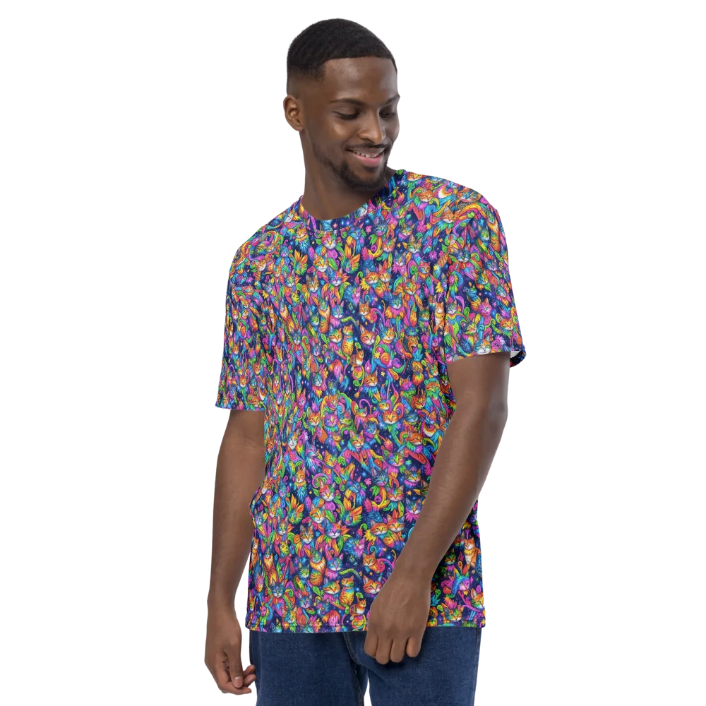 Cosmic Catacomb on Men's Crew Neck T-Shirt — Left