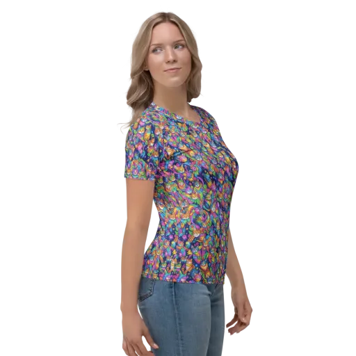 Cosmic Catacomb on a Women's Crew Neck T-Shirt
