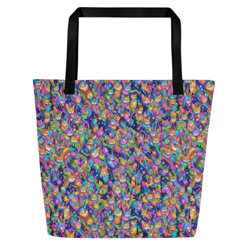 Cosmic Catacomb on a Large Tote Bag W/ Pocket