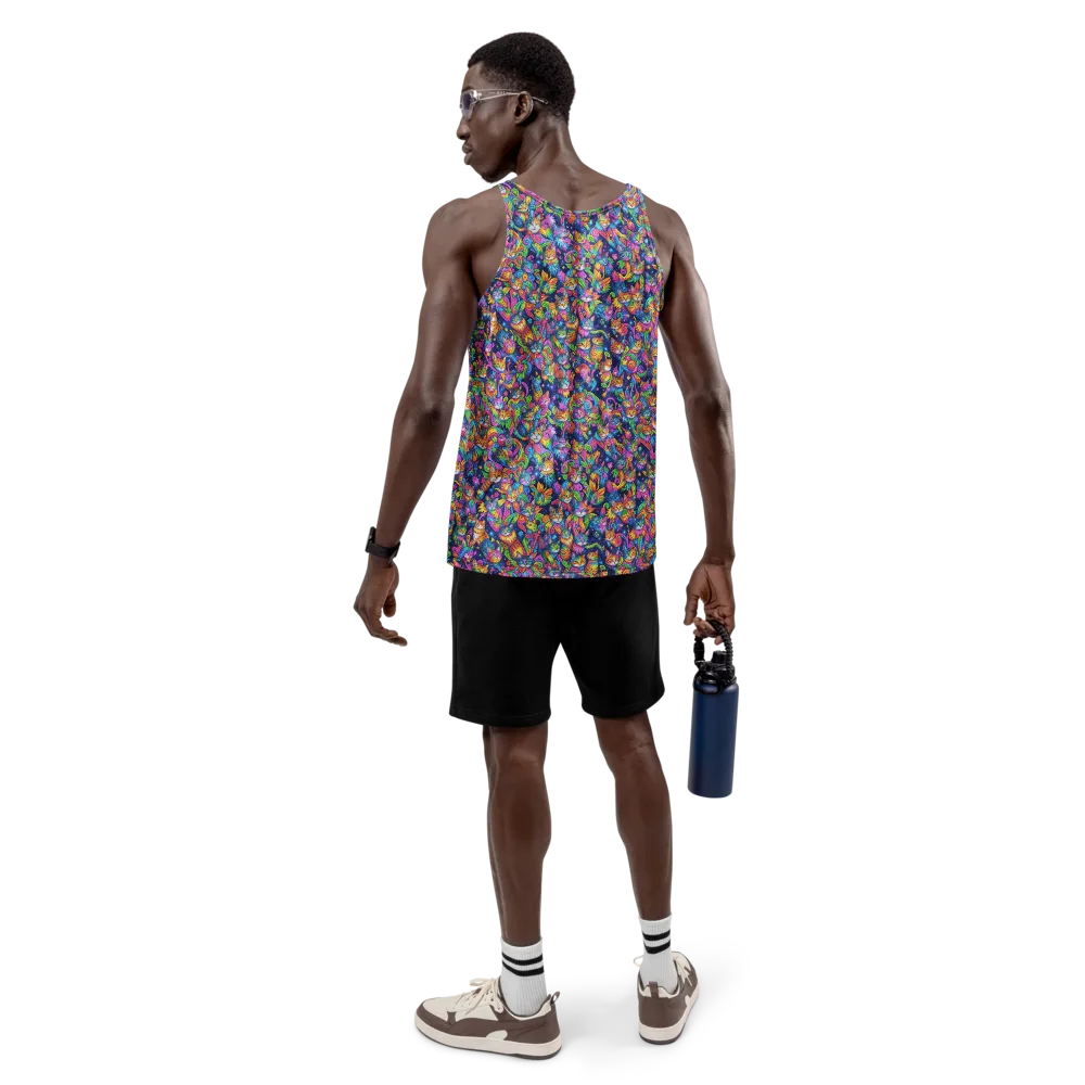 Cosmic Catacomb on Men's Tank Top — Back