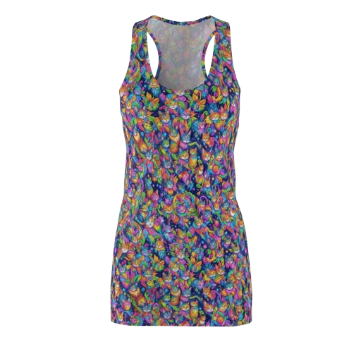 Cosmic Catacomb on a Racerback Dress