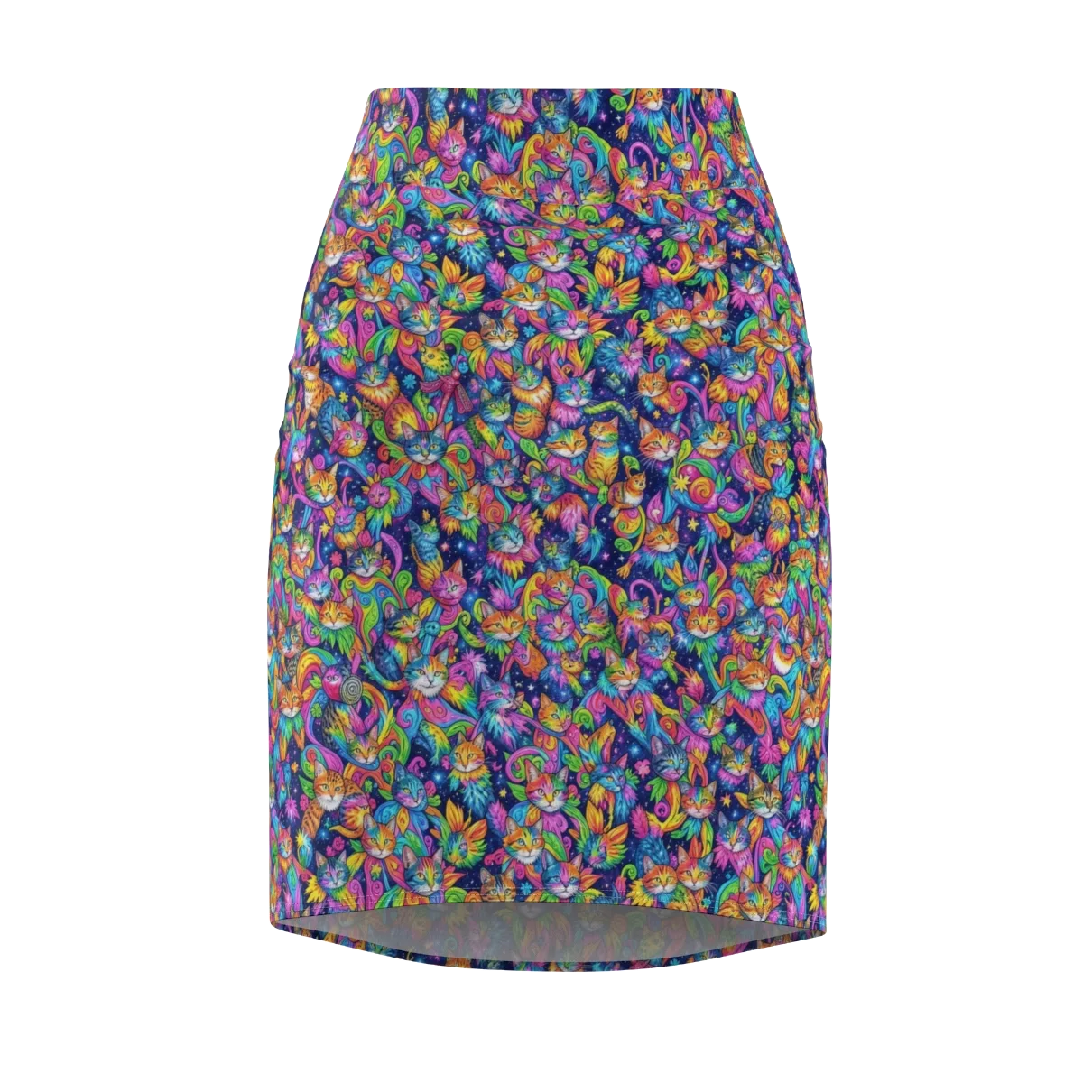 Cosmic Catacomb on Pencil Skirt — Front