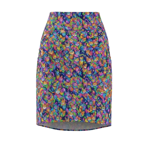Cosmic Catacomb on a Pencil Skirt