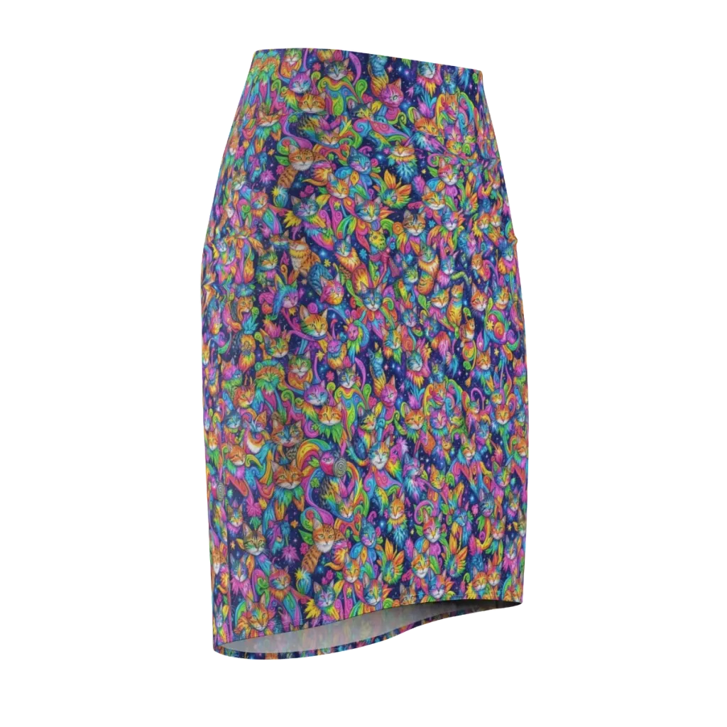 Cosmic Catacomb on Pencil Skirt — Front Side