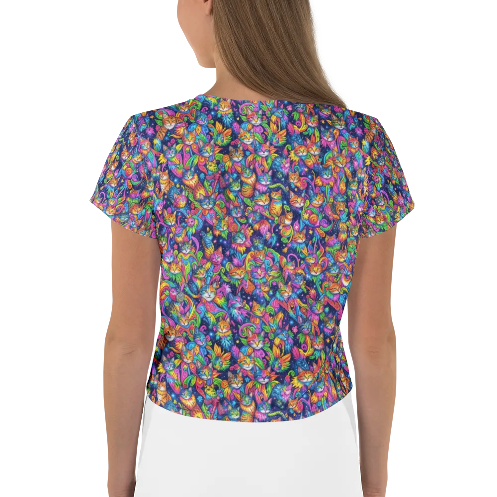 Cosmic Catacomb on Crop Tee — Back