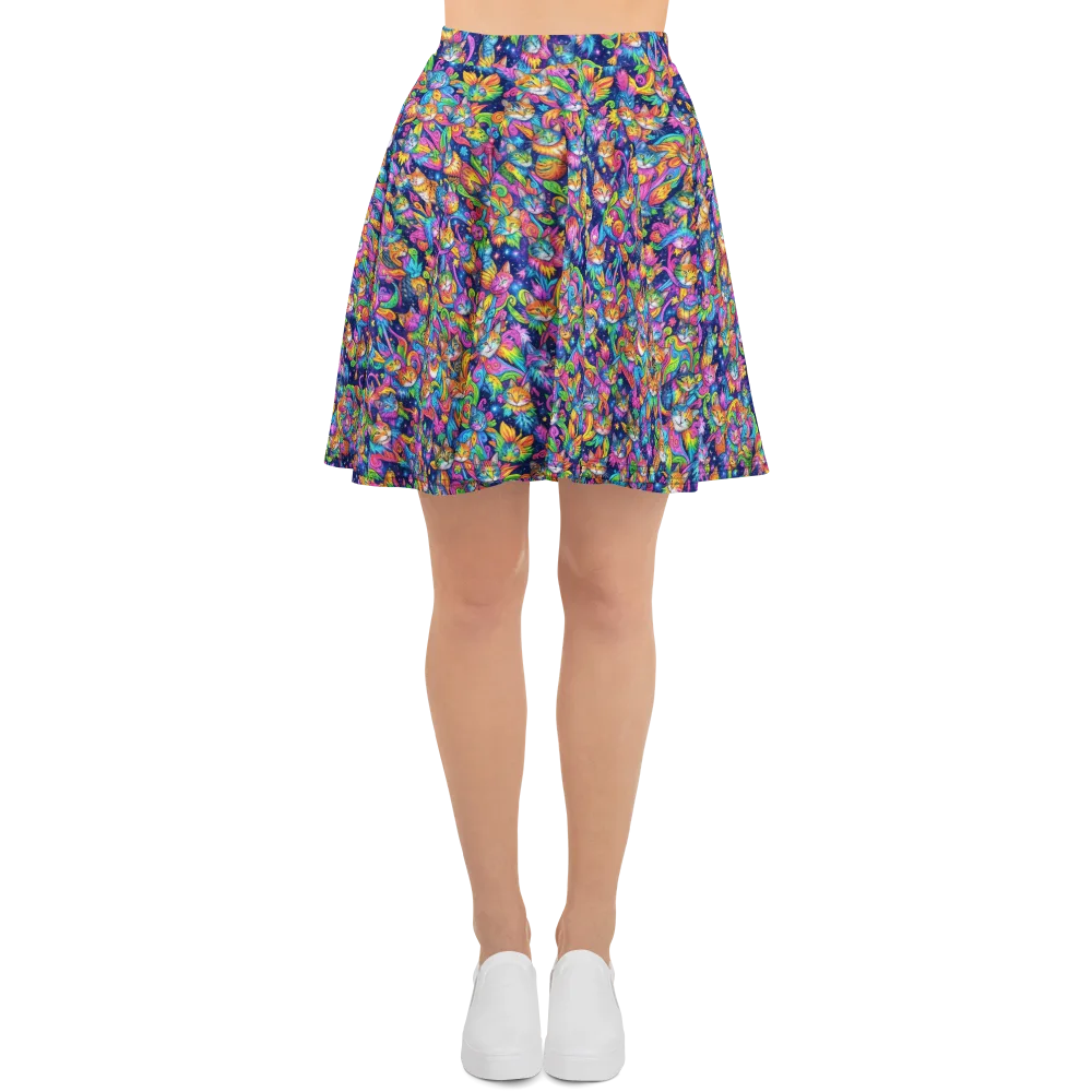 Cosmic Catacomb on Skater Skirt — Front