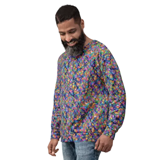 Cosmic Catacomb on a Sweatshirt