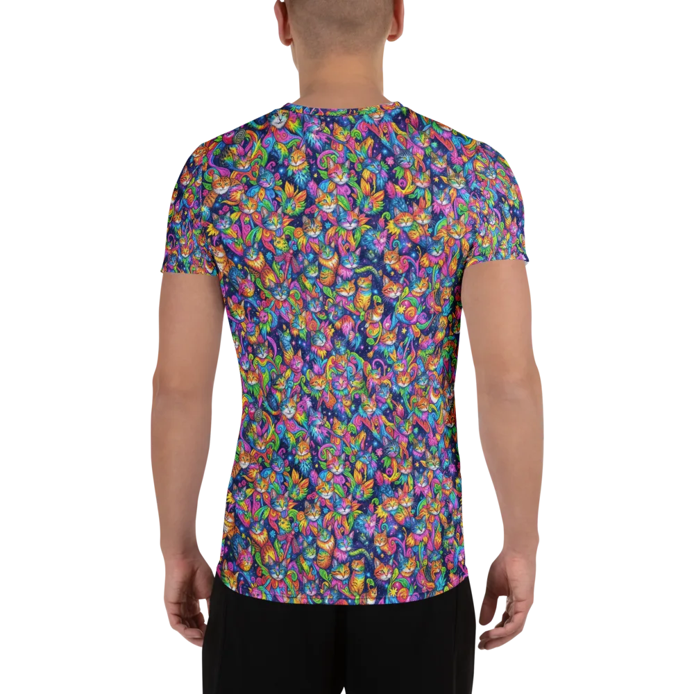 Cosmic Catacomb on Men's Athletic T-Shirt — Back