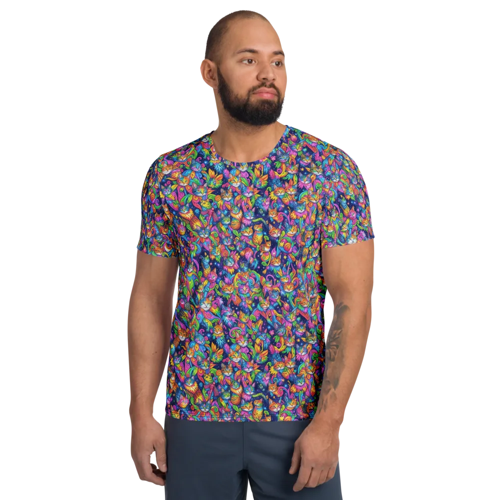 Cosmic Catacomb on Men's Athletic T-Shirt — Front