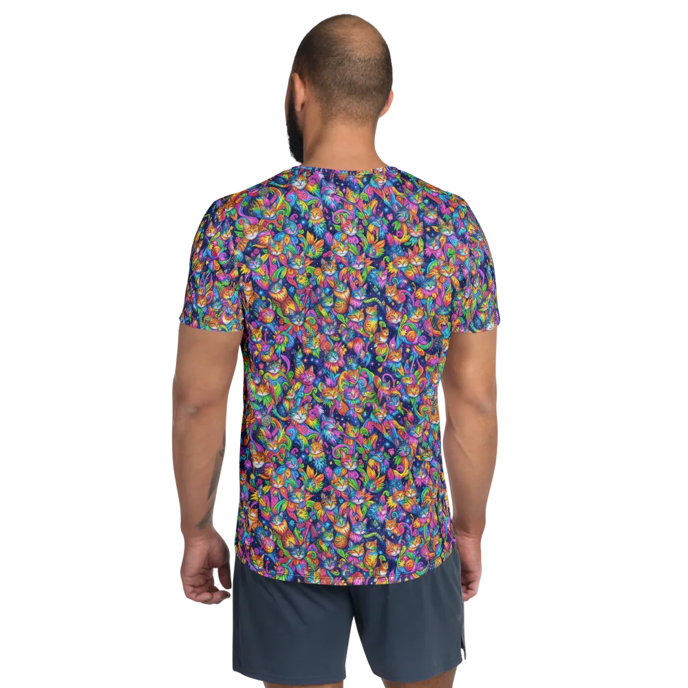 Cosmic Catacomb on Men's Athletic T-Shirt — Back