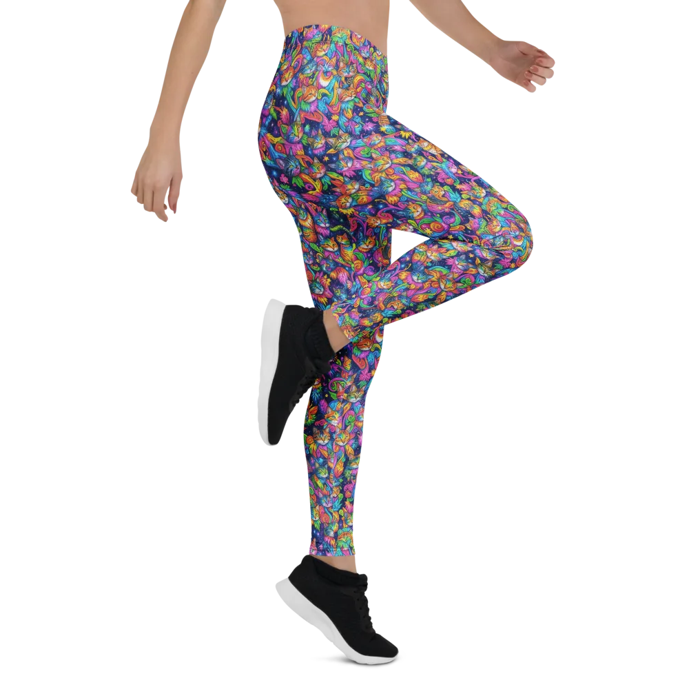 Cosmic Catacomb on Leggings — Right