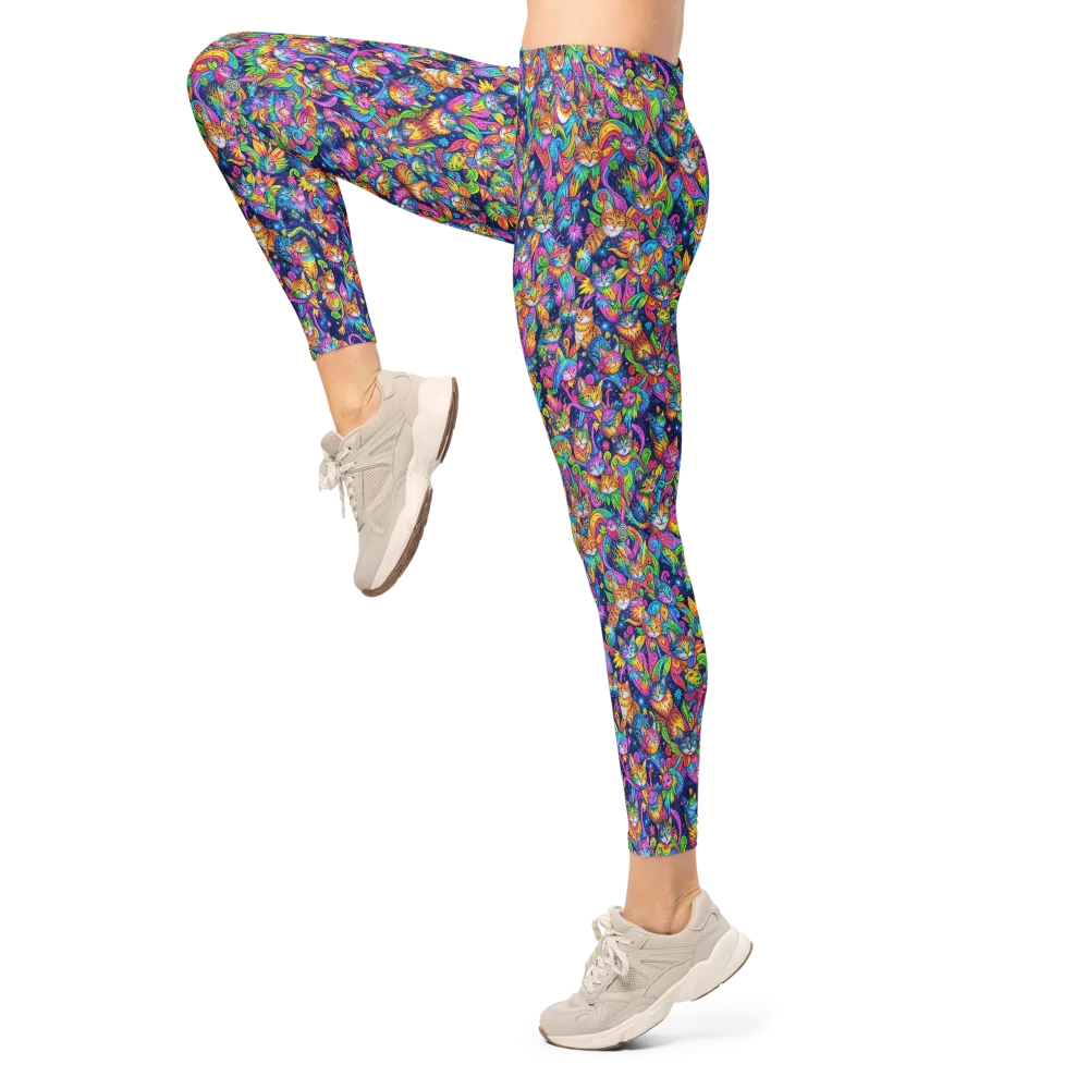 Cosmic Catacomb on Leggings — Left