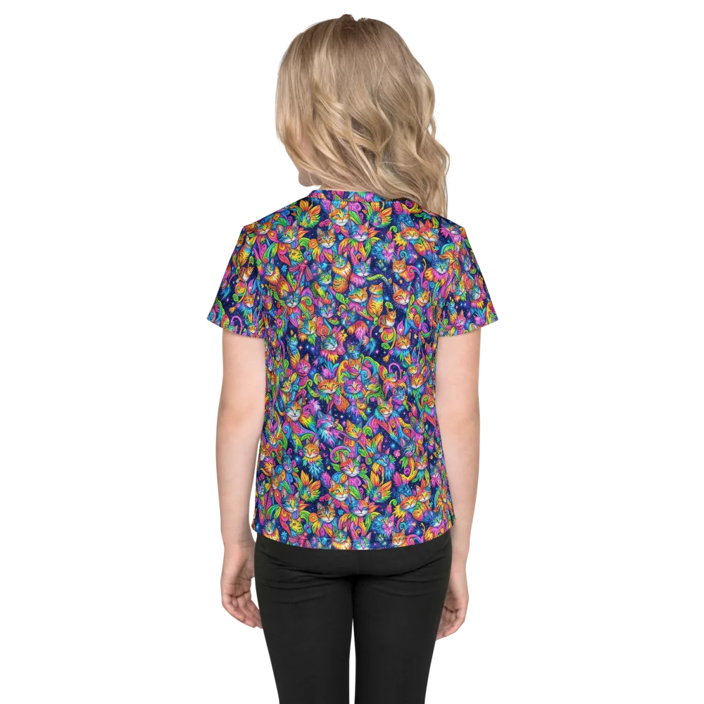Cosmic Catacomb on Kids Crew Neck T-Shirt — Back