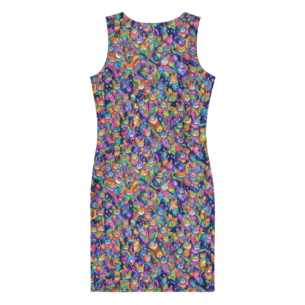 Cosmic Catacomb on Bodycon Dress — Back
