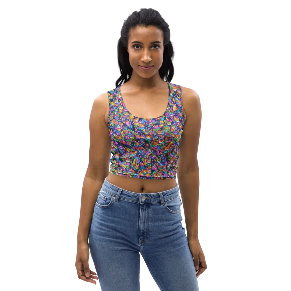 Cosmic Catacomb on Crop Top — Front