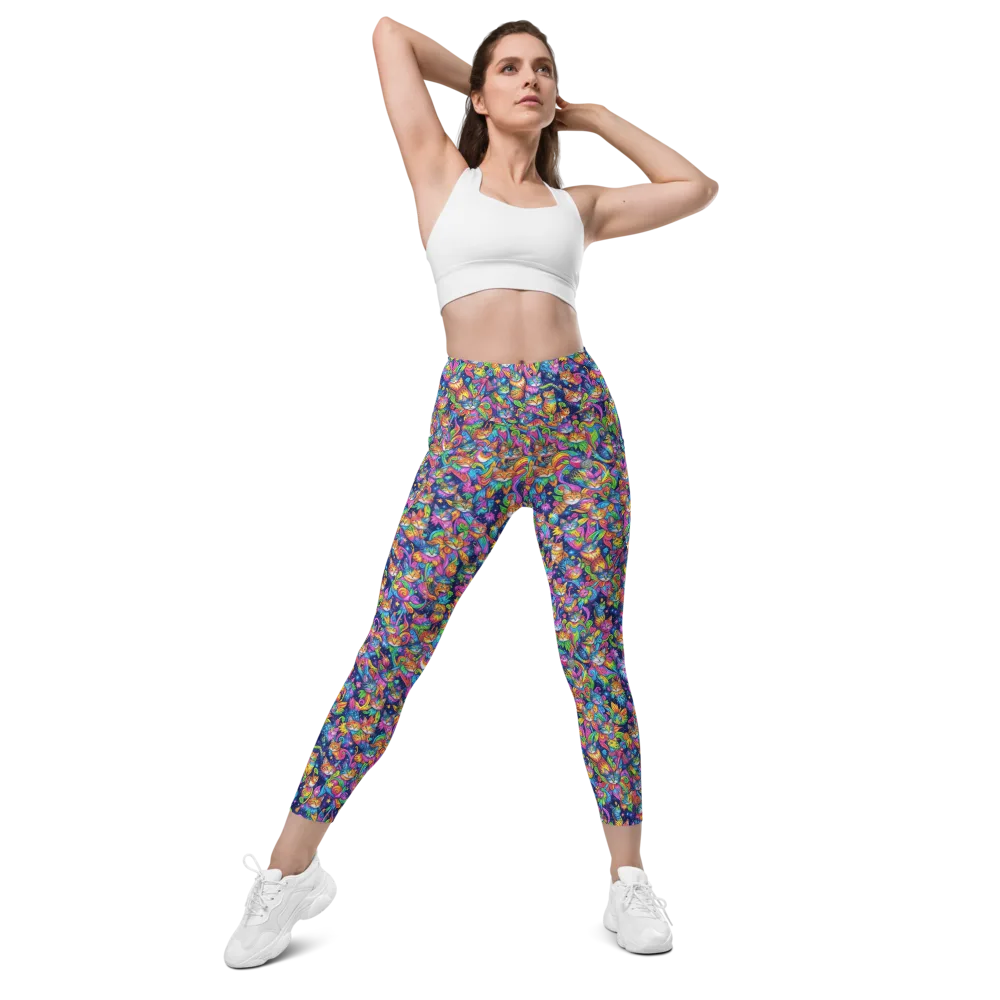 Cosmic Catacomb on Leggings with Pockets — Front