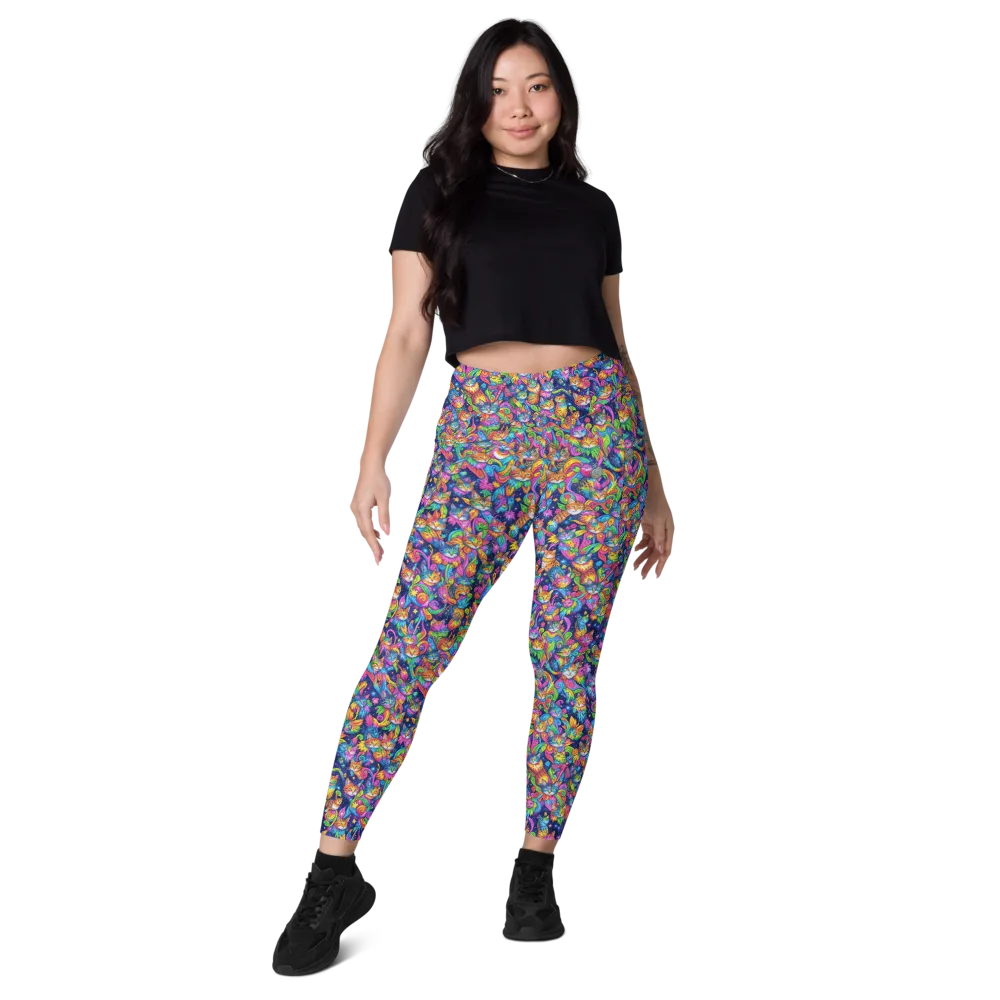 Cosmic Catacomb on Leggings with Pockets — Front