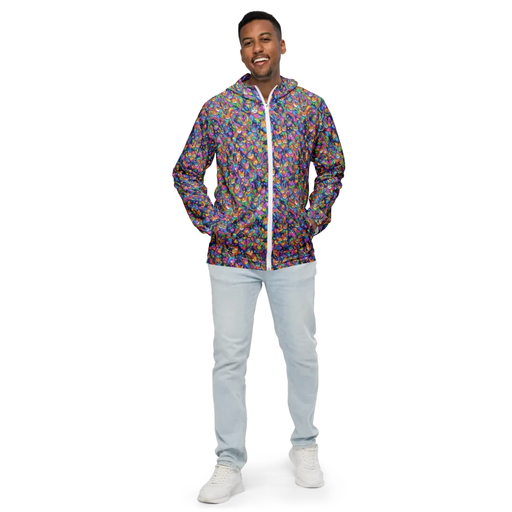 Cosmic Catacomb on Men's Windbreaker — Front