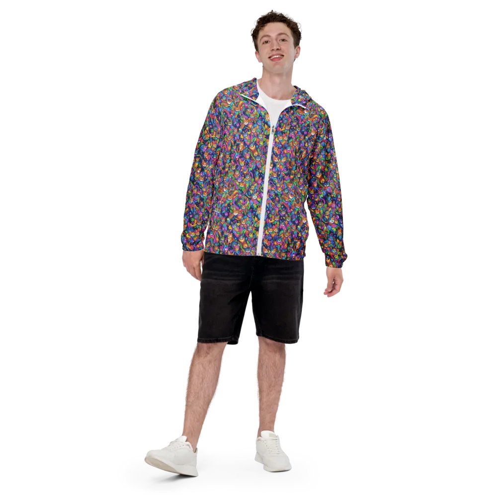 Cosmic Catacomb on Men's Windbreaker — Front