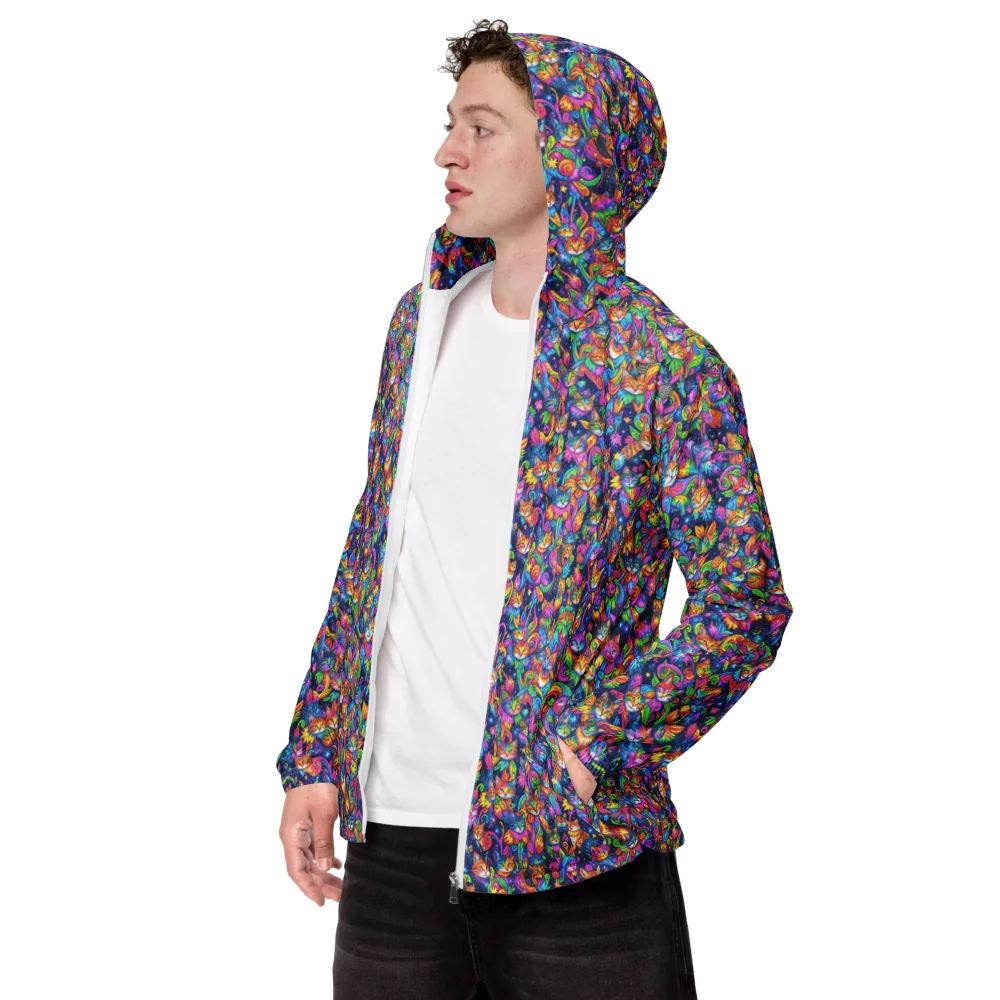 Cosmic Catacomb on Men's Windbreaker — Left Front