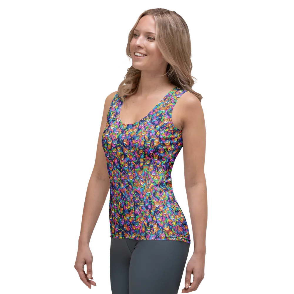 Cosmic Catacomb on Women's Tank Top — Left Front