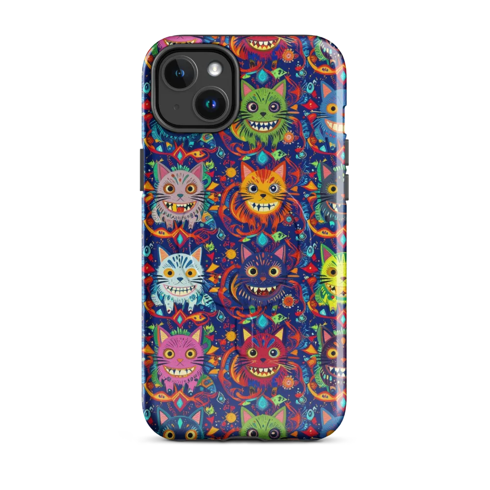 Grinning Cat Carnival on MagSafe Tough Case for iPhone® — Front