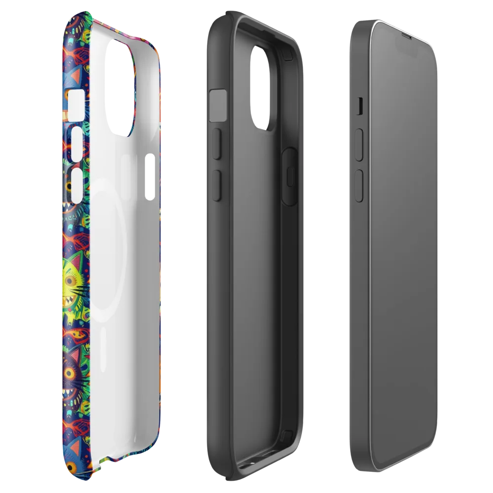 Grinning Cat Carnival on MagSafe Tough Case for iPhone® — Front
