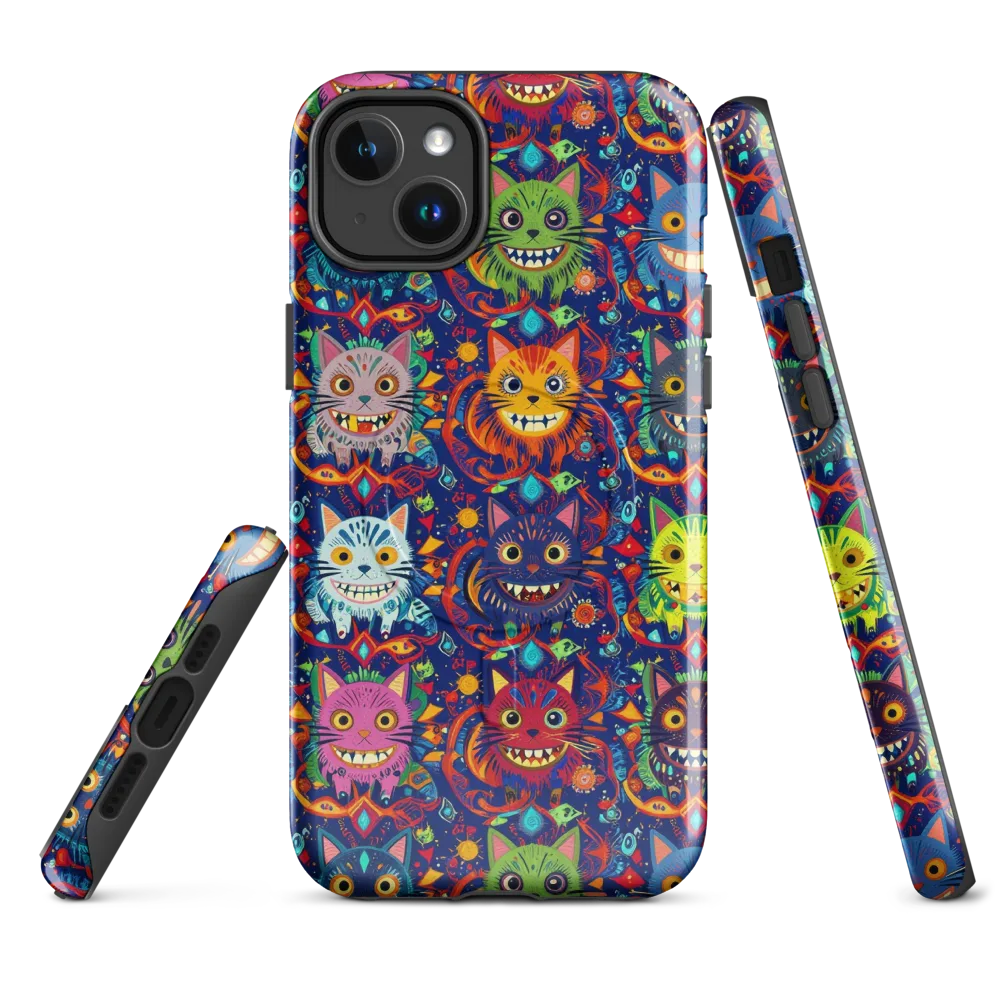 Grinning Cat Carnival on MagSafe Tough Case for iPhone® — Front