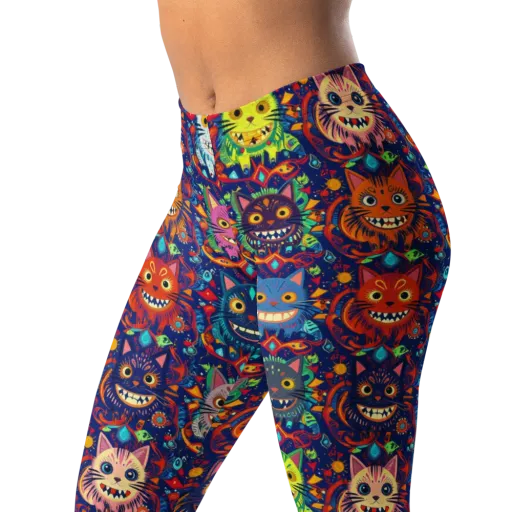 Grinning Cat Carnival on a Leggings