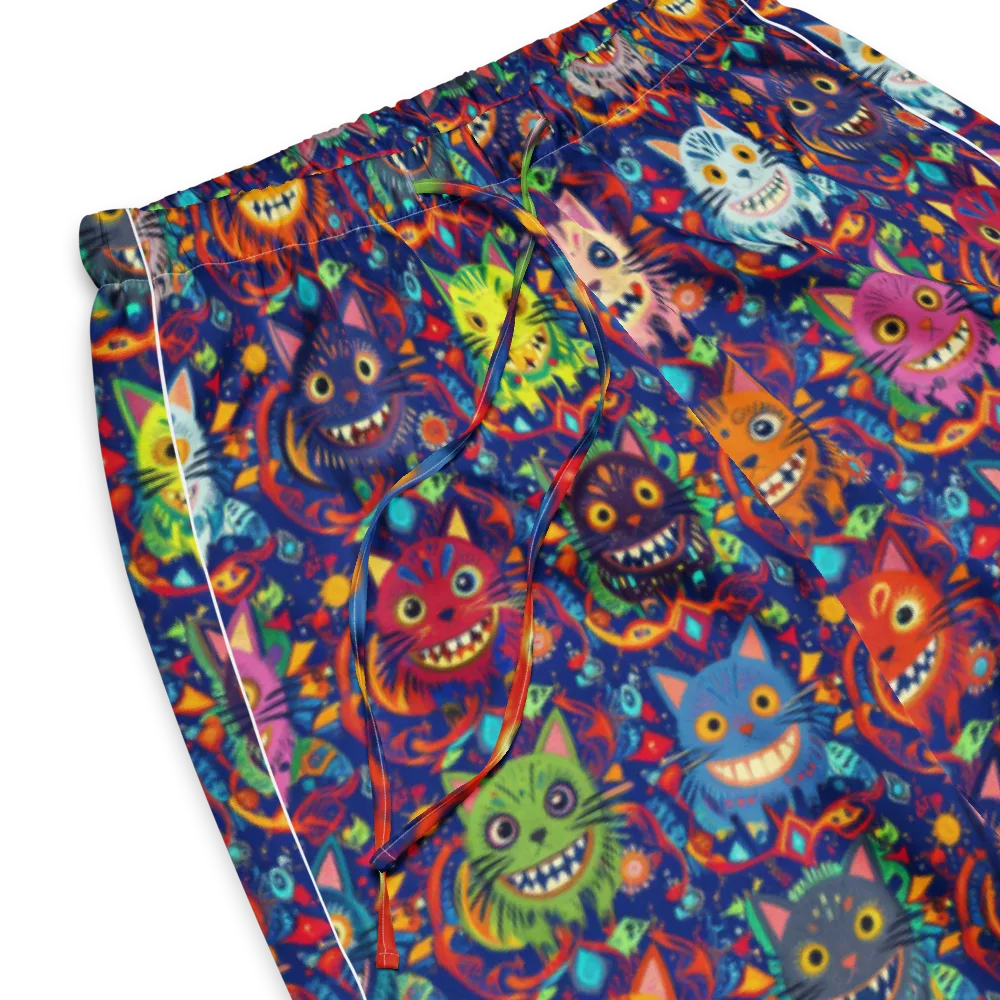 Grinning Cat Carnival on Women's Pajama Pants — Product details